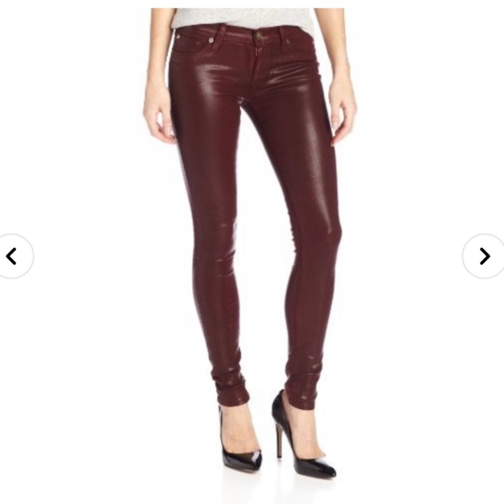 NEW W/ tags Womens Hudson Ankle Krista Super Skinny in Red size 27